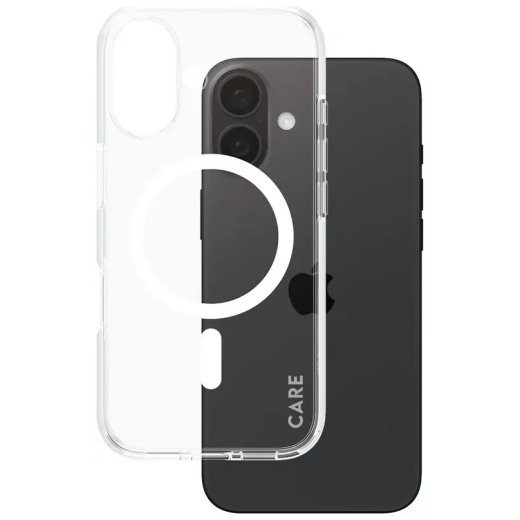 CARE Flagship Ümbris Tagakaas Apple iPhone 16 Taaskasutatud plast Valge MagSafe