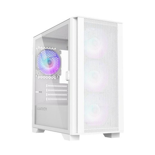 Montech AIR 100 ARGB MidiTower ei sisalda MicroATX MiniITX Värv valge AIR100ARGB(W)