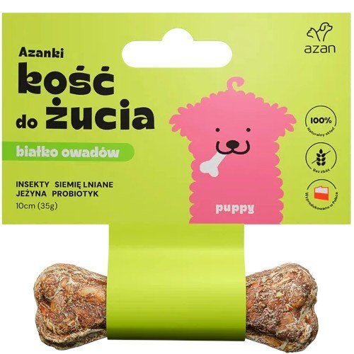 AZANKI Luu Putukate ja Probiootikumiga Kutsikas – Koera maius – 10 cm