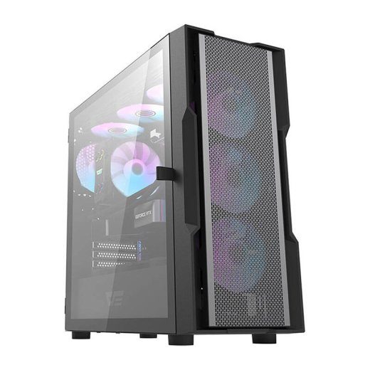 Darkflash DK431 võrkukompuutirikorgi (must) + 4 ARGB ventilaatorit