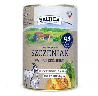 BALTICA Smaki regionów Puppy Goat with rabbit - märgkoeratoit - 400g