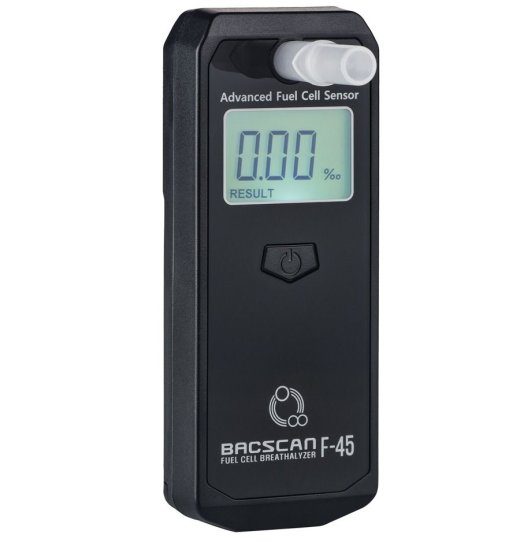 BACscan F-45 alkoholi mõõtur 0 - 4% must