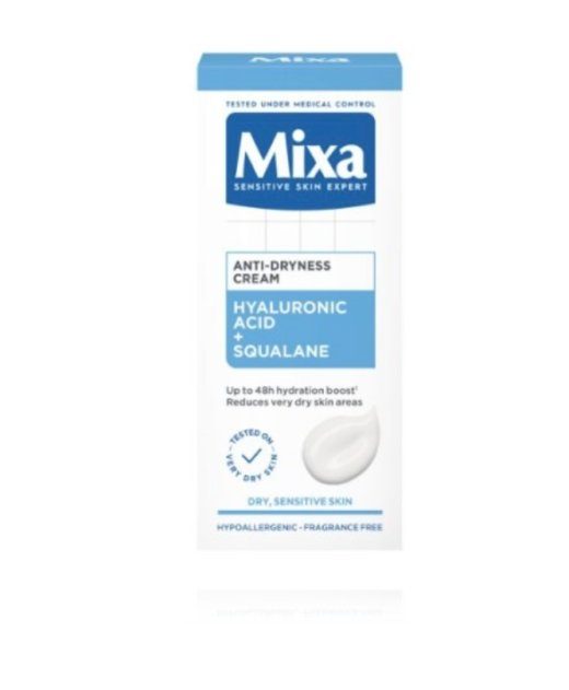 Mixa Hüaluroonhape + Skvalaan kuivusevastane näokreem 50 ml