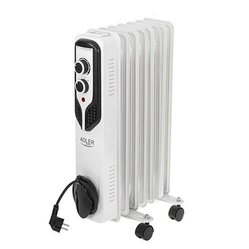 Adler AD 7815 electric space heater Indoor White 1500 W Oil electric space heater