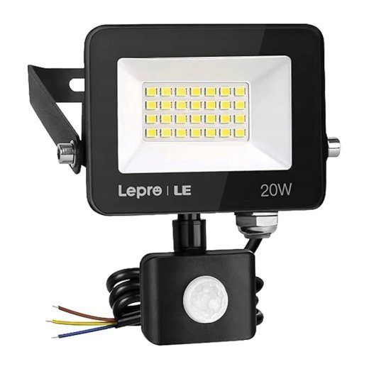 LEPRO 340013-DW- 20W 2000 lm 5000 K IP65 LED tõkkevalgusti liikumisanduriga