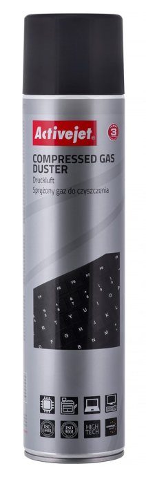 Activejet AOC-201 Suruõhk (600 ml) Õhupuhastussprei, Lihtne puhastada raskesti ligipääsetavaid kohti