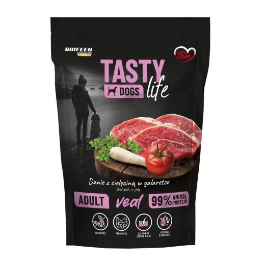BIOFEED Tasty Dogs Life Veal - märg koeratoit - 500g