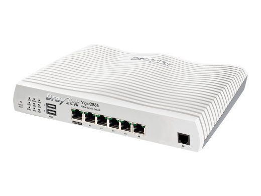Draytek Vigor 2866 5-Port Switch Router with Cabling