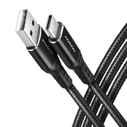KABEL USB-C TO USB2.0 1M/BLACK BUCM-AM10AB AXAGON