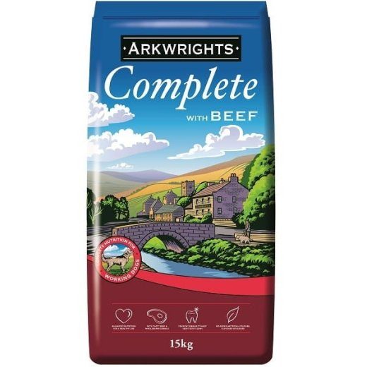 ARKWRIGHT Kompleetne Veiseliha - kuiv koeratoit - 15kg