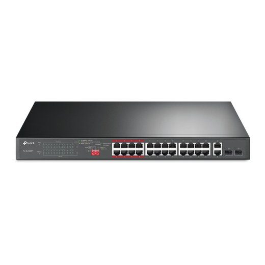 TP-LINK 24-Port Gigabit Switch TL-SL1226P Halvumatud Rackmountable