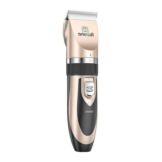 Oneisall P2 Lemmiklooma trimmer / masin + Käärid + Kamm Komplekt (Kuldne)