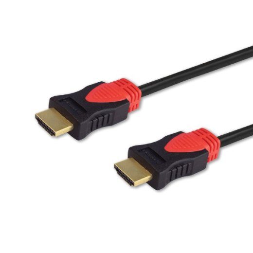 Savio CL-113 5m HDMI tüüp A (standardne) must, punane kaabel