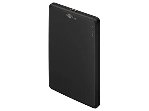 Goobay 5000mAh Magnetiline Juhtmevaba Powerbank Must