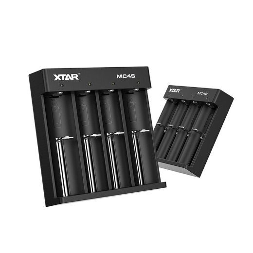 Xtar MC4S silindrilise Li-ion aku jaoks laadija 18650 / NiMH
