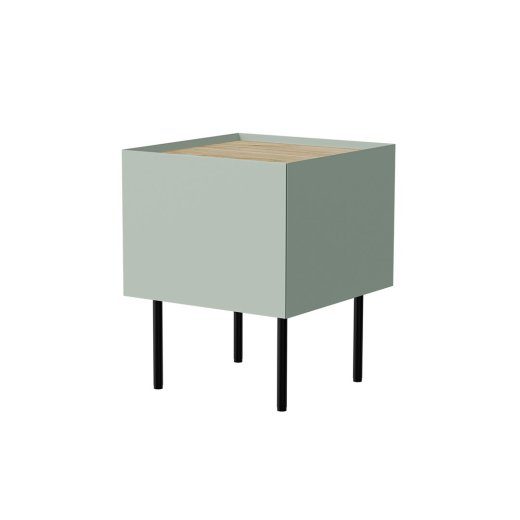 Cama öölaukapp, 2 tk. FELLINI 40x41x60 oliiv + õlitatud tamm top