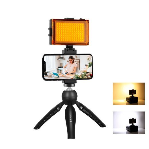 Puluz live salvestamise komplekt triip + LED lamp + telefoniklõmm PKT3131B