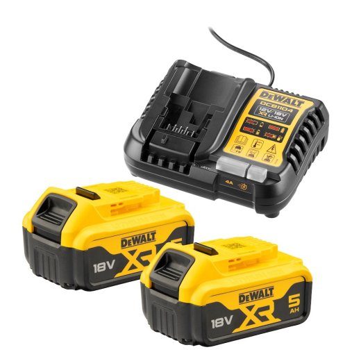 DeWalt DCB1104P2-QW 18V XR alustaseta koos laadijaga ja 2x 5Ah akud