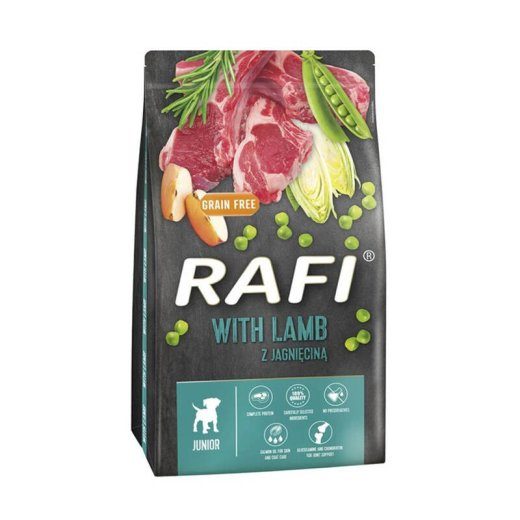 RAFI Junior lammaliha sisaldav - kuiv koeratoit - 3kg
