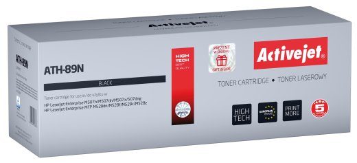 Activejet ATH-89N must tooner (HP CF289A asendaja; Supreme; 5000 lehekülge) kiibiga