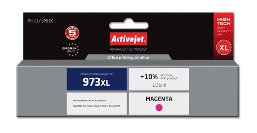 Activejet AH-973MRX Premium Magenta Tint (Asendaja HP 973XL F6T82AE; 105 ml)