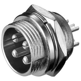 4Pin Microphone Plug, Black, 1 Piece