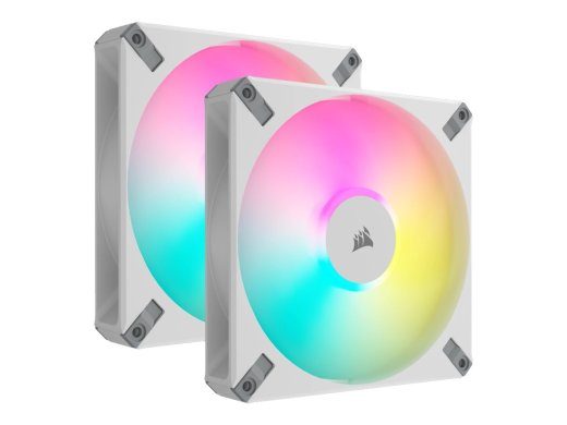 CORSAIR iCUE AF140 RGB ELITE 140mm ventilaator 2tk valge