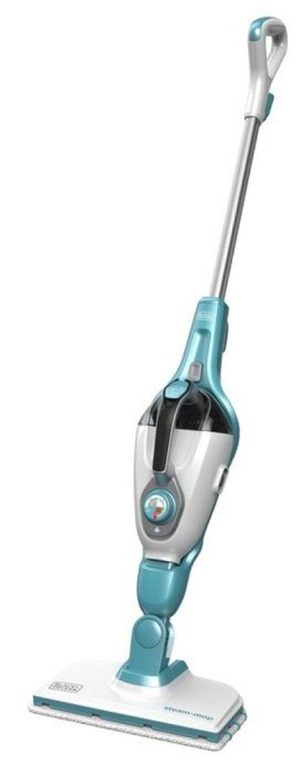 Black & Decker FSMH1321 auru puhastaja Auru mop 0.5 L 1300 W Sinine, Valge