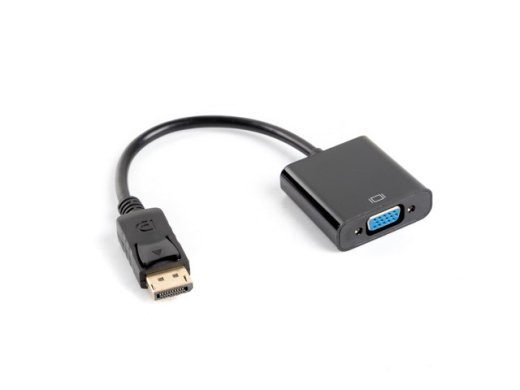 Lanberg AD-0002-BK 0.2m VGA (D-Sub) DisplayPort must adapter