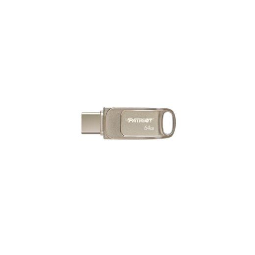 Patriot Memory Tab T560 64GB USB mälu draiv Dual USB 120MB/s (PS64GT560DS5D) Hõbedane