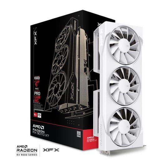 XFX Swift Radeon RX 9070 XT White Gaming Edition 16GB graafikakaart