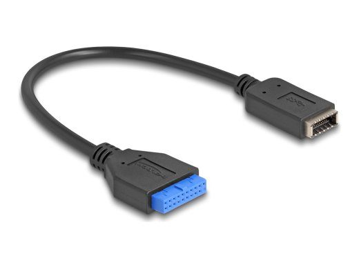 DeLOCK USB 3.0 Sisemine Kaabel 25cm Must