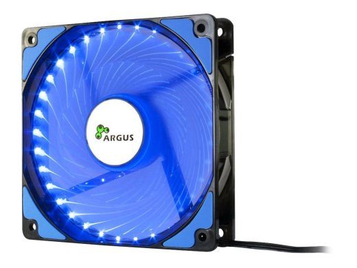 Argus L-12025 120mm ventilaator 1-pack must sinine