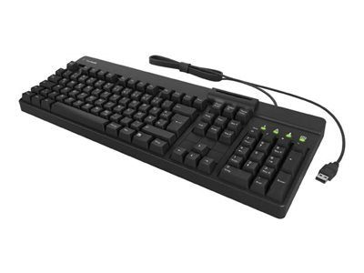 KeySonic KSK-8040U-CR membraan LED juhtmega saksa klaviatuur