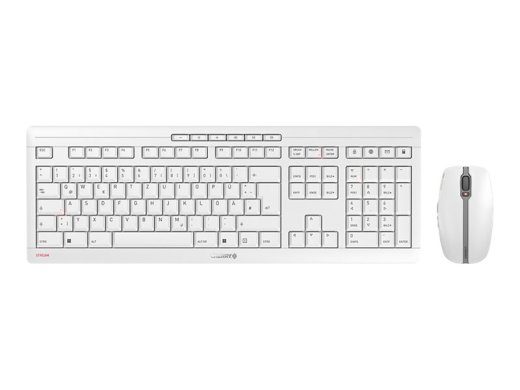CHERRY STREAM DESKTOP RECHARGE belaidė vokiečių kalbos pelės ir klaviatūros komplektas