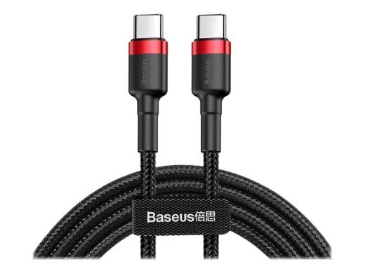 Baseus Cafule USB 2.0 kuni USB Type-C Kaabel 2m Must Punane