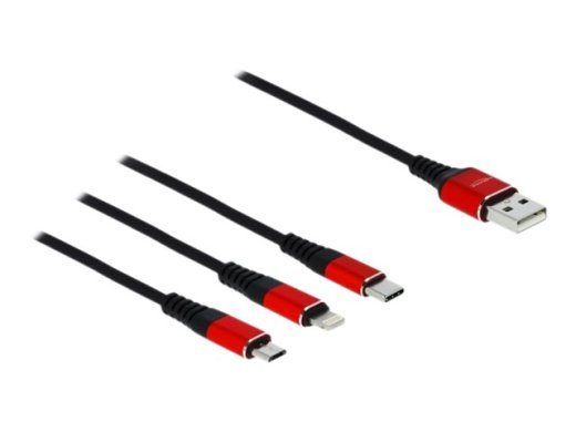 DeLOCK 3 in 1 Laadimiskaabel Ainult 1m