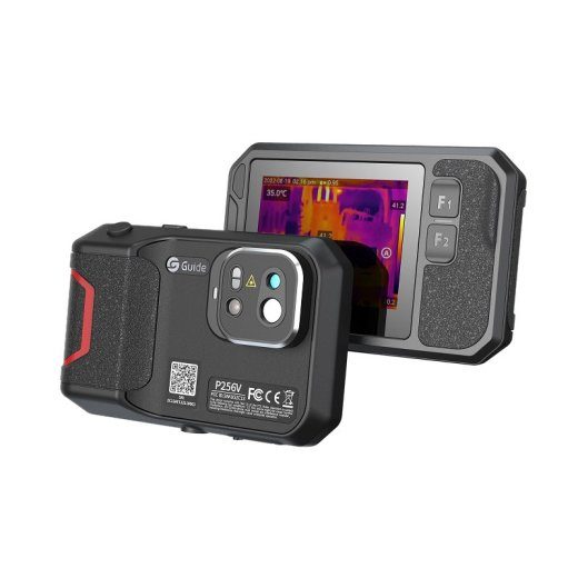 Guide Sensmart PF210 termopiltingikaamera vanaadioksiidi jahutumata fookusplaneetide must 256 x 192 pikslit Sisseehitatud LCD-ekraan