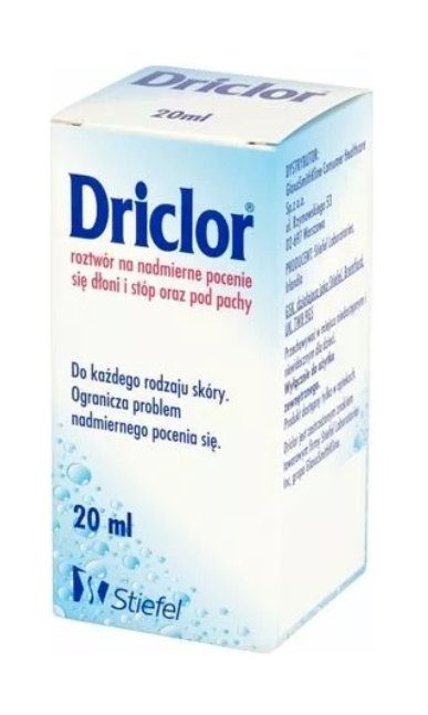 Driclor Antiperspirantas 20% aliuminio chloridas 20ml