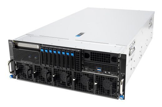 ASUS ESC8000A-E13P LGA 6096 Riiul (4U) Hõbedane, Must
