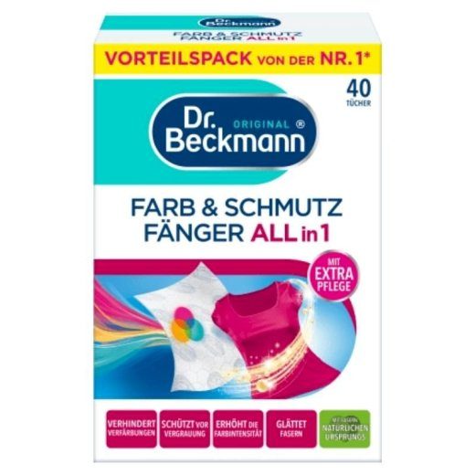 Dr. beckmann 186154 Värv- ja mustuse kogumise salvrätid 40 tk.
