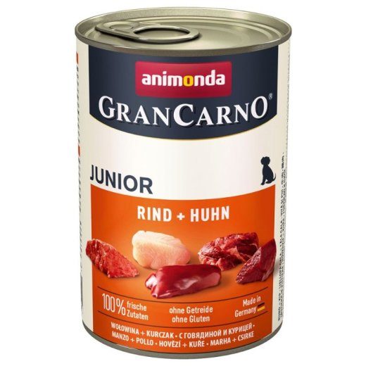 ANIMONDA GranCarno Junior veis ja kana märgkoeratoit - 400g