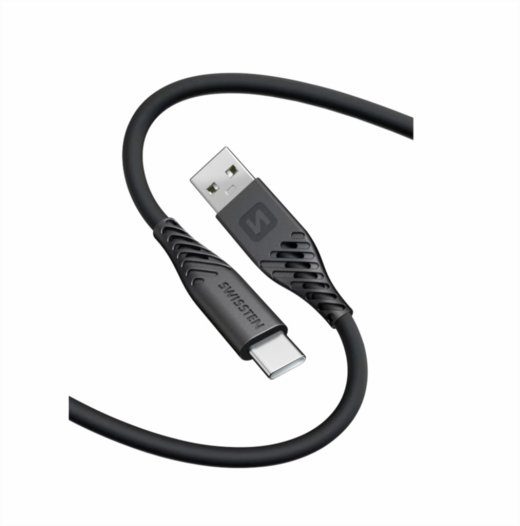 Swissten Pehme Silikoonist USB - USB-C 60W Andme- ja laadimiskaabel 0.4m
