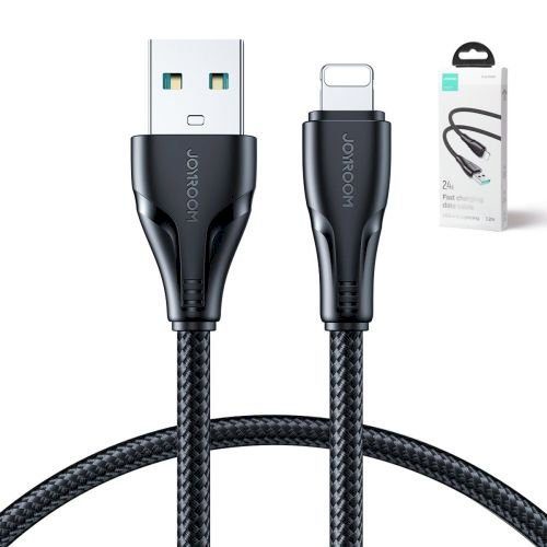 Joyroom USB - Lightning kaabel Surpass seeria 2.4A 1.2m / must