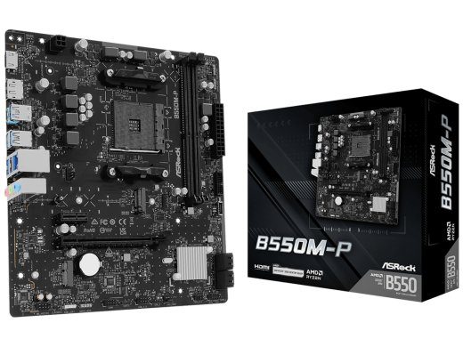 ASRock B550M-P Micro-ATX AM4 AMD B550 Motherboard