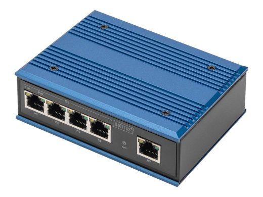DIGITUS Tööstuslik 4-Port Gigabit PoE+