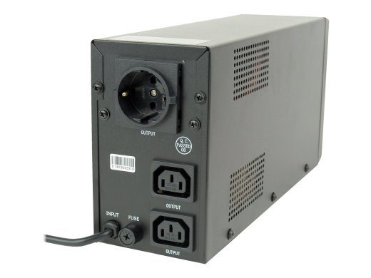 GEMBIRD UPS koos AVR Line-Interactive 650VA 2xIEC 1xSchuko 230V OUT LCD Intelligentne ülespinge-, ülekoormuse- ja lühisekaitse