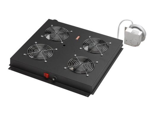 Digitus DN-19 FAN-4-B-N riiu montaaži ventilaatorikauss koos 2 ventilaatoriga 1-pack must