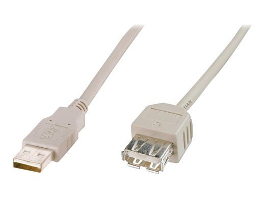ASSMANN 1.8m beež USB pikenduskaabel