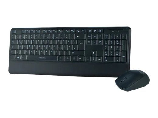 LogiLink Wireless Mouse and Keyboard Set, German